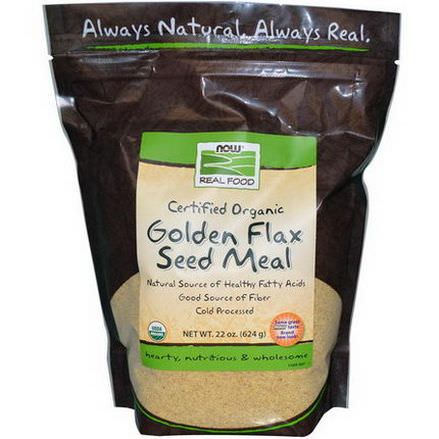 Now Foods, Real Food, Golden Flax Seed Meal 624g