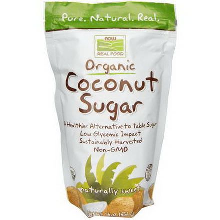 Now Foods, Real Food, Organic Coconut Sugar 454g