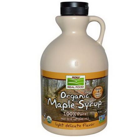 Now Foods, Real Food, Organic Maple Syrup, Grade A, Medium Amber 946ml