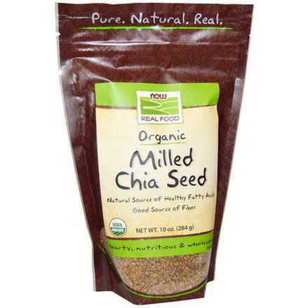 Now Foods, Real Food, Organic Milled Chia Seed 284g