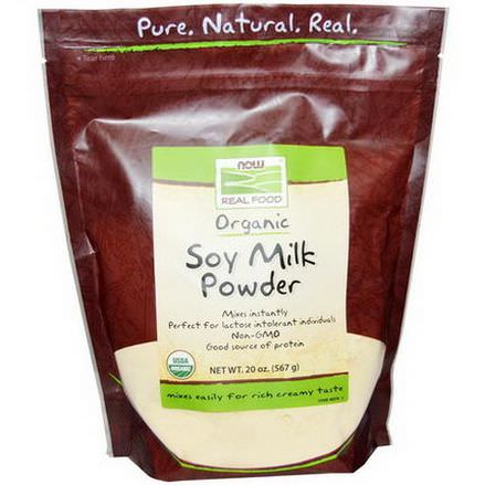 Now Foods, Real Food, Organic Soy Milk Powder 567g