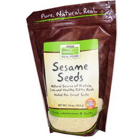 Now Foods, Real Food, Sesame Seeds 454g