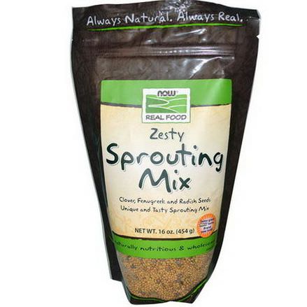 Now Foods, Real Food, Zesty Sprouting Mix 454g