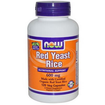 Now Foods, Red Yeast Rice, 600mg, 120 Veggie Caps