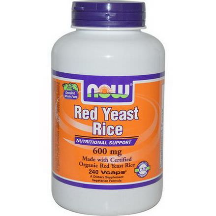 Now Foods, Red Yeast Rice, 600mg, 240 Vcaps