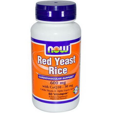Now Foods, Red Yeast Rice, 600mg, 60 Vcaps
