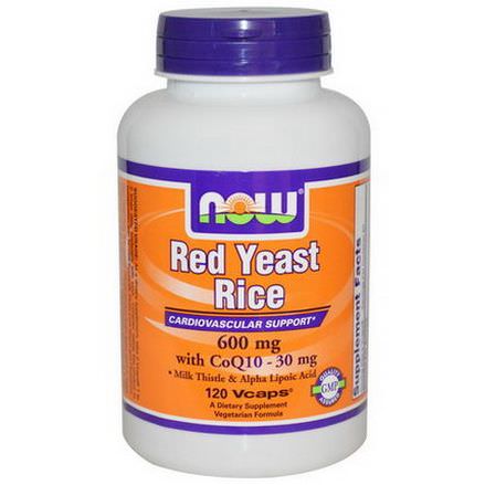 Now Foods, Red Yeast Rice, with CoQ10 - 30mg, 600mg, 120 VCaps