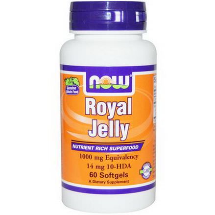 Now Foods, Royal Jelly, 1000mg, 60 Softgels