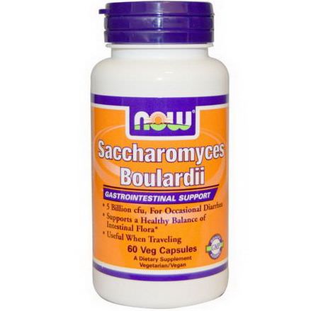 Now Foods, Saccharomyces Boulardii, Gastrointestinal Support, 60 Veggie Caps