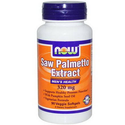 Now Foods, Saw Palmetto Extract, Men's Health, 320mg, 90 Veggie Softgels