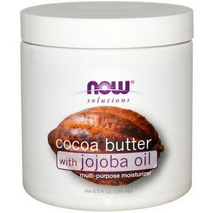 Now Foods, Solutions, Cocoa Butter, with Jojoba Oil 192ml