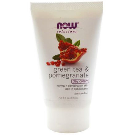 Now Foods, Solutions, Day Cream, Green Tea&Pomegranate 59ml