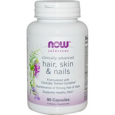Now Foods, Solutions, Hair, Skin&Nails, 90 Capsules