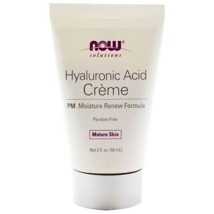 Now Foods, Solutions, Hyaluronic Acid Creme, PM Moisture Renew Formula 59ml
