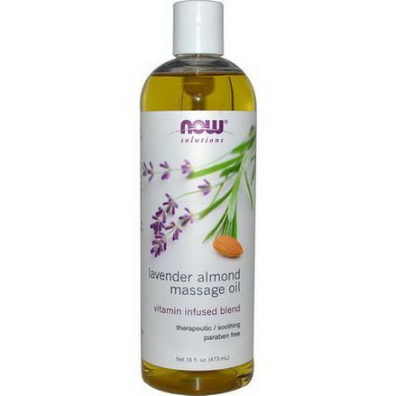 Now Foods, Solutions, Lavender Almond Massage Oil 473ml