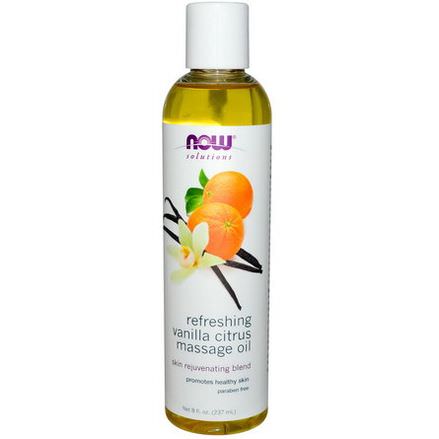 Now Foods, Refreshing Vanilla Citrus Massage Oil 237ml