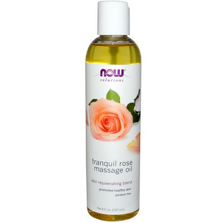 Now Foods, Solutions, Tranquil Rose Massage Oil 237ml
