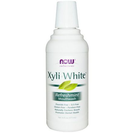 Now Foods, Solutions, Xyli-White Mouthwash, Refreshmint 473ml