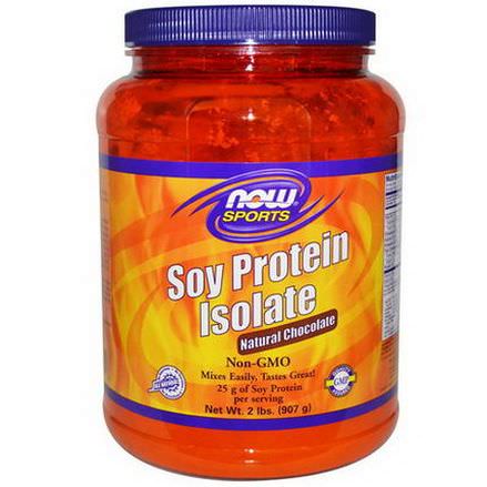 Now Foods, Soy Protein Isolate, Natural Chocolate 907g
