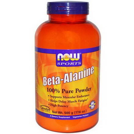 Now Foods, Sports, Beta-Alanine, 100% Pure Powder 500g