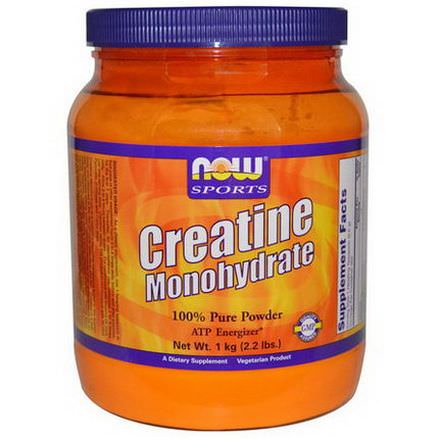 Now Foods, Sports, Creatine Monohydrate, 100% Pure Powder 1 kg