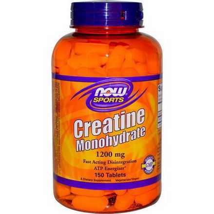 Now Foods, Sports, Creatine Monohydrate, 1200mg, 150 Tablets
