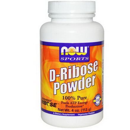 Now Foods, Sports, D-Ribose Powder 113g