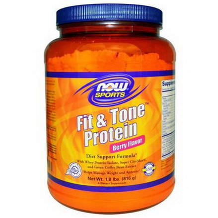 Now Foods, Sports, Fit&Tone Protein, Berry Flavor 816g