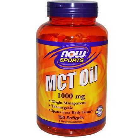 Now Foods, Sports, MCT Oil, 1,000mg, 150 Softgels