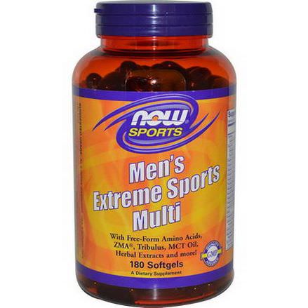 Now Foods, Sports, Men's Extreme Sports Multi, 180 Softgels