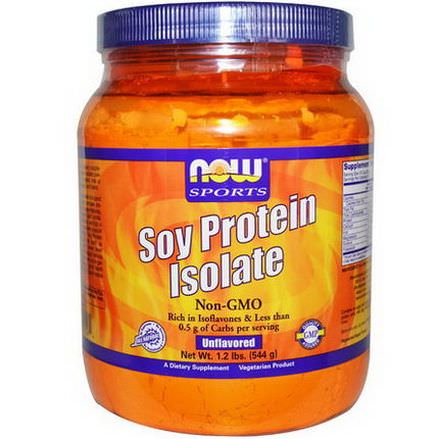 Now Foods, Sports, Soy Protein Isolate, Unflavored 544g
