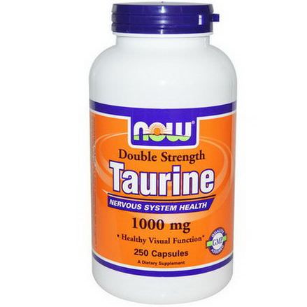 Now Foods, Taurine, Double Strength, 1000mg, 250 Capsules