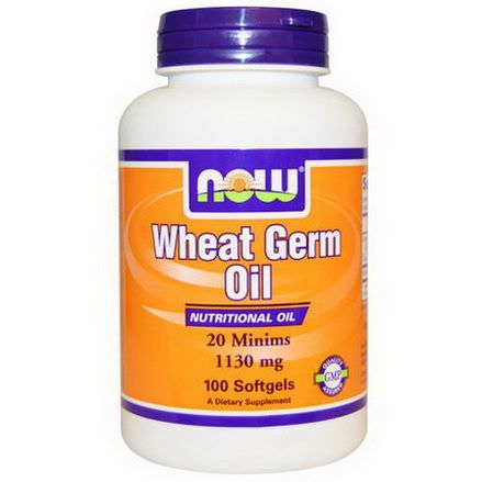Now Foods, Wheat Germ Oil, 1130mg, 100 Softgels