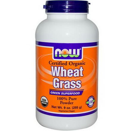 Now Foods, Wheat Grass, Certified Organic 255g