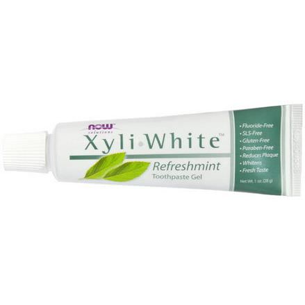 Now Foods, XyliWhite Toothpaste Gel, Refreshmint 28g