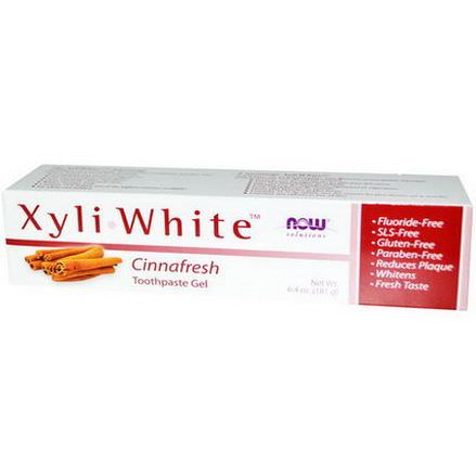 Now Foods, Xyliwhite Toothpaste Gel, Cinnafresh 181g