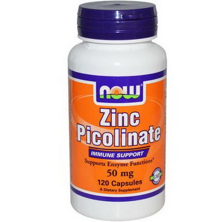 Now Foods, Zinc Picolinate, 50mg, 120 Capsules