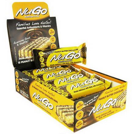 NuGo Nutrition, Nutrition To Go, Peanut Butter Chocolate Bars, 15 Bars 50g Each
