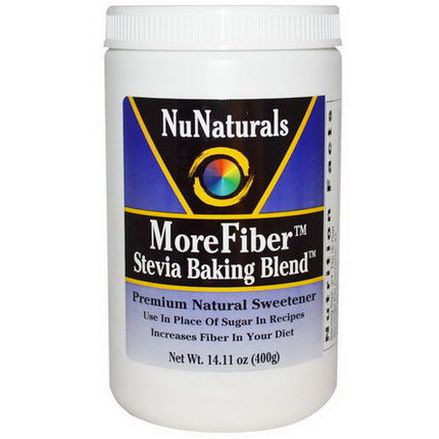 NuNaturals, MoreFiber, Stevia Baking Blend 400g