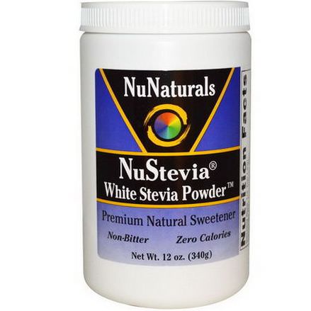 NuNaturals, NuStevia White Stevia Powder 340g