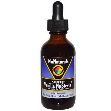 NuNaturals, Pure Liquid, Vanilla NuStevia, With Singing Dog Vanilla Extract 59ml