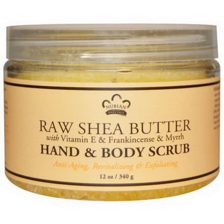 Nubian Heritage, Hand&Body Scrub, Raw Shea Butter 340g