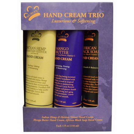 Nubian Heritage, Hand Cream Trio, 3 Pack 118ml Each