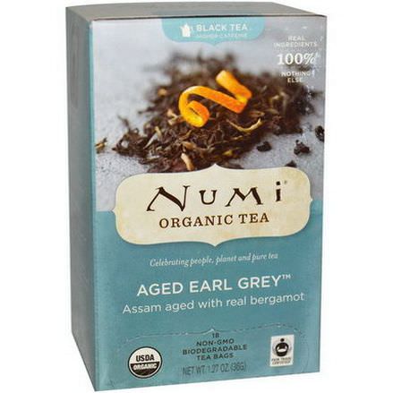 Numi Tea, Organic, Aged Earl Grey, 18 Tea Bags
