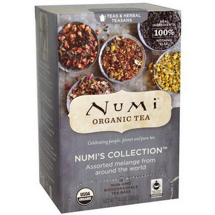 Numi Tea, Organic Numi's Collection, Teas&Herbal Teasans, 18 Tea Bags 39.6g
