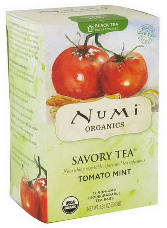 Numi Tea, Organics, Savory Tea, Tomato Mint, 12 Tea Bags 54.2g