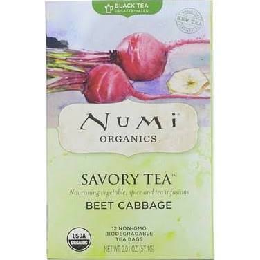 Numi Tea, Savory Tea, Beet Cabbage, 12 Tea Bags 57.1g
