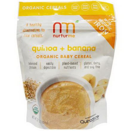 NurturMe, Organic Baby Cereal, Quinoa Banana 104g