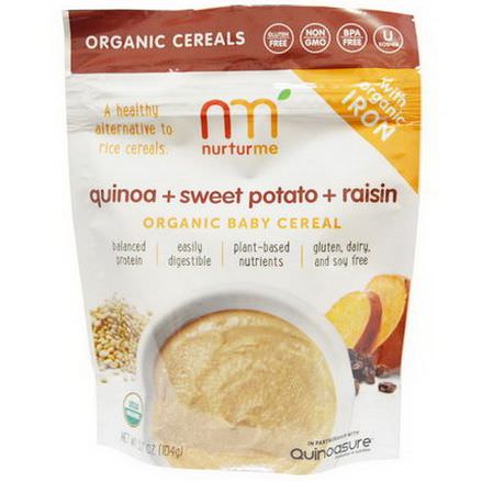 NurturMe, Organic Baby Cereal, Quinoa Sweet Potato Raisin 104g