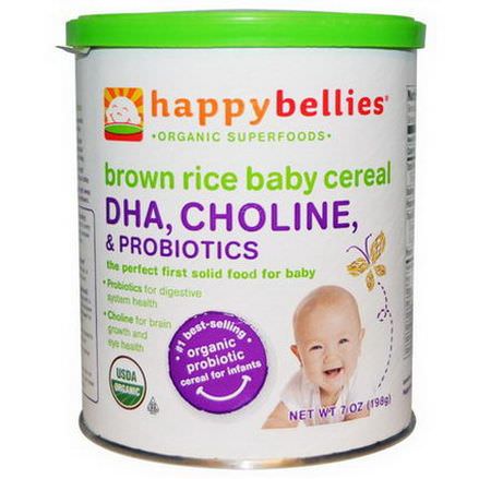 Nurture Inc. Happy Baby, Happybellies, Brown Rice Baby Cereal 198g